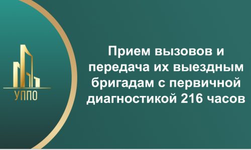 Прием вызовов и передача их выездным бригадам с первичной диагностикой 216 часов