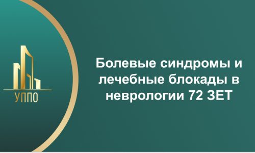 Болевые синдромы и лечебные блокады в неврологии 72 ЗЕТ