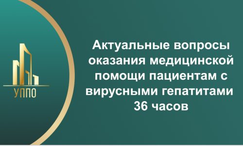 Актуальные вопросы оказания медицинской помощи пациентам с вирусными гепатитами 36 часов