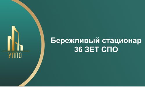 Бережливый стационар 36 ЗЕТ СПО