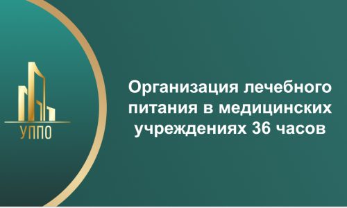 Организация лечебного питания в медицинских учреждениях 36 часов